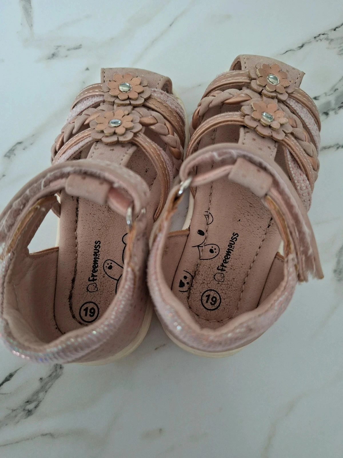 Sandales rose fille - Pointure 19 – photo 4